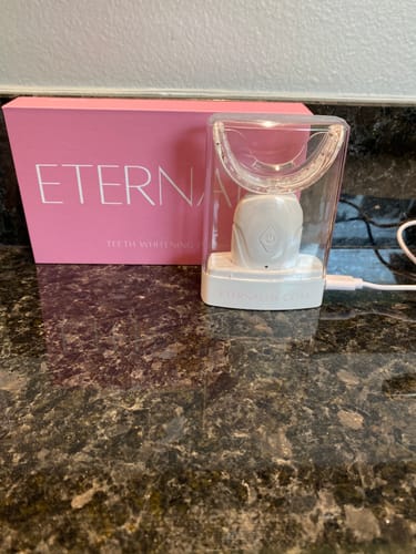 Customer photo review of ETERNAL TEETH WHITENING REFILL PENS