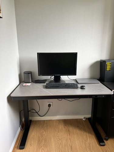 Customer photo review of E-Max Desk Height Adjustable (Ceramic Top)