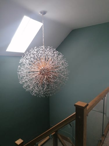 Customer photo review of 20-Light Oversized Large Luxury Sputnik Firework Chandelier