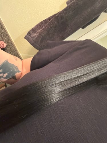 Customer photo review of Premium Black Titanium Flat Iron 1.5"