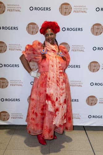 Customer photo review of LABYRINTH™ Fairytale Gown in Tangerine Fireys Print