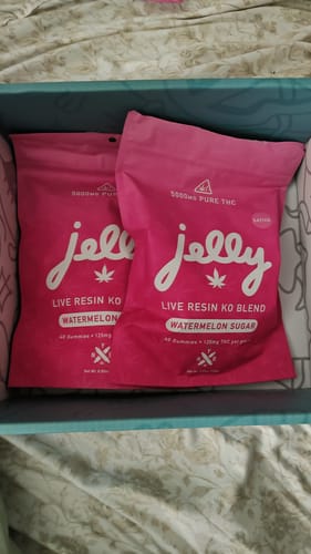 Customer photo review of Jelly KO Live Resin Gummies *Warning: High Potency!*