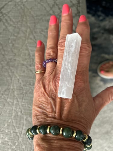 Customer photo review of Indian Bloodstone Bracelet Between Golden Hematite