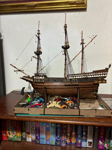 Reseña con foto de un cliente sobre Maqueta Barco Buccaneer