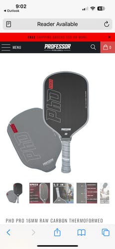 Customer photo review of PhD 16MM Raw Carbon Super Spin Paddle