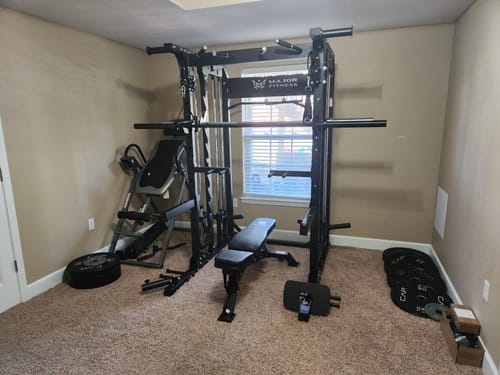 Customer photo review of Major Fitness B52 All-In-One Home Gym Smith Machine