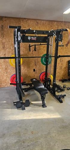Customer photo review of MAJOR FITNESS All-In-One Home Gym Power Rack Package Raptor F22