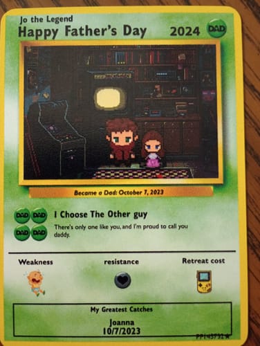 Customer photo review of Build Your Own Father's Day