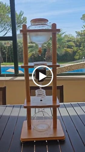 Customer video review of Yama Cold Drip Tower 6-8 Cup Bamboo Straight Frame (32oz)