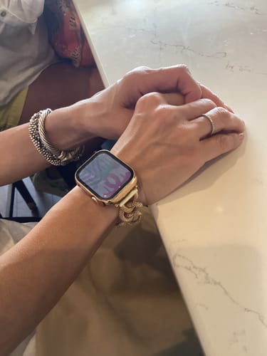 Customer photo review of Mesh Link Band for the Apple Watch