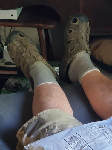 Customer photo review of Premium Anti-Fatigue Bamboo Footsleeves (2X Bundle)