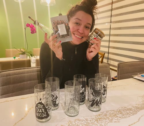 Customer photo review of Disney Princesa: Editoriales - Juego de 6 Vasos