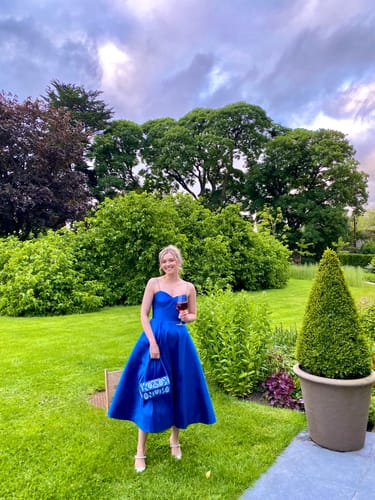 Customer photo review of Sachin & Babi Royal Blue Dress