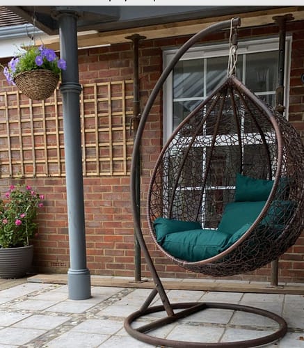 Customer photo review of Outdoor Hanging Swing Egg Chair Cushions