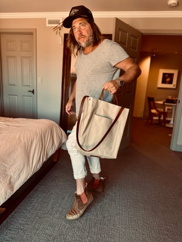 Customer photo review of Keeper Tote Bag . Natural