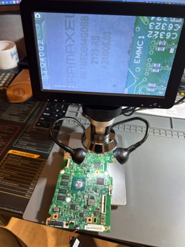 Customer photo review of Loupe binoculaire avec caméra