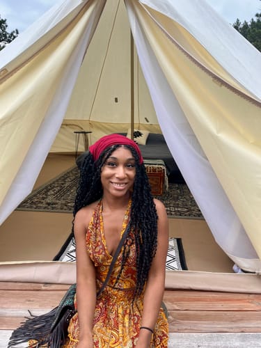 Customer photo review of Passion Twist Locs 28" 13*1 HD Lace with Human Baby Hair