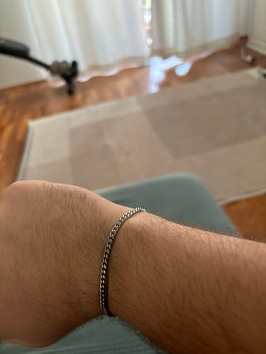 Customer photo review of Panzerarmband Cuban Link 4mm