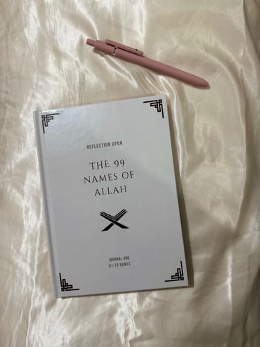 Customer photo review of 99 Names of Allah Reflection Journal 1 - Islamic Spiritual Diary for Personal Growth and Faith Deepening