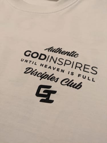 Customer photo review of Epiphany 'Jesus Is King' Heavyweight T-Shirt