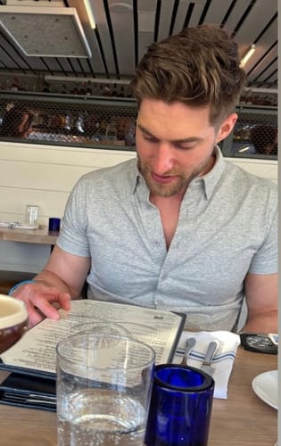Customer photo review of Short-Sleeve Casual Button-Down: Granite Grey