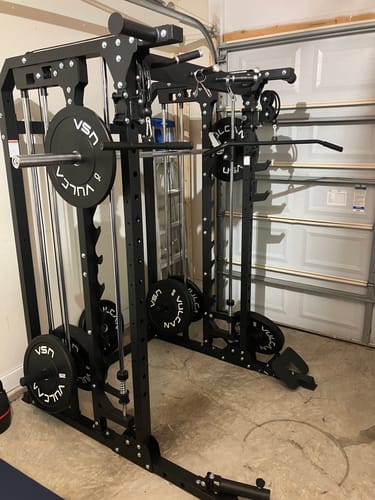 Customer photo review of Major Fitness B52 All-In-One Home Gym Smith Machine