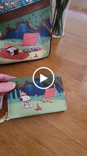 Customer video review of Loungefly Peanuts Beagle Scouts 50th Anniversary Mini Backpack
