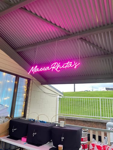 Customer photo review of Custom Neon Signs