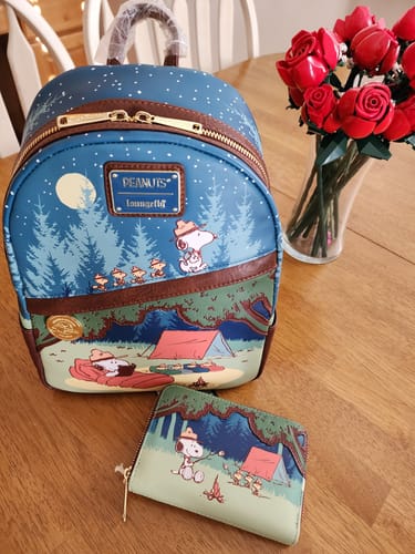 Customer photo review of Loungefly Peanuts Beagle Scouts 50th Anniversary Zip-Around Wallet