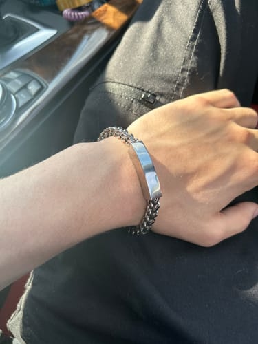 Customer photo review of Franco Link ID Urn Bracelet | 6MM