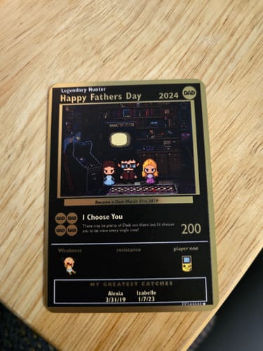 Customer photo review of Build Your Own Father's Day Limited Gold Edition