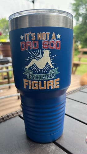 Customer photo review of Father Figure | Polar Camel Tumbler