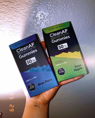 Customer photo review of CBD Gummies - Blue Razz