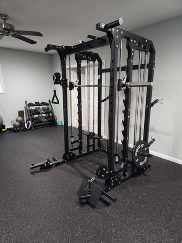 Customer photo review of Major Fitness B52 All-In-One Home Gym Smith Machine