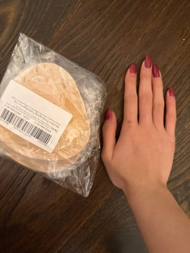 Customer photo review of Instant Volume Sticky Bra Inserts