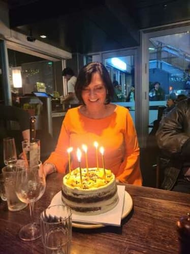 Shiree T. review of chocolate caramel cake image 1 out of 1