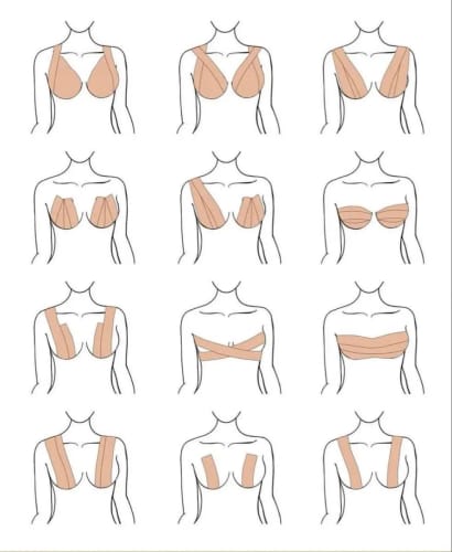 Customer photo review of Boob Tape