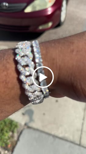 Customer video review of Monaco Link + Tennis Bracelet Bundle - White Gold