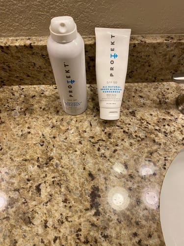 Customer photo review of SPF 50 Mineral Sunscreen