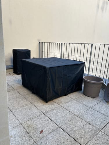 Customer photo review of Housse salon de jardin 4p/8p