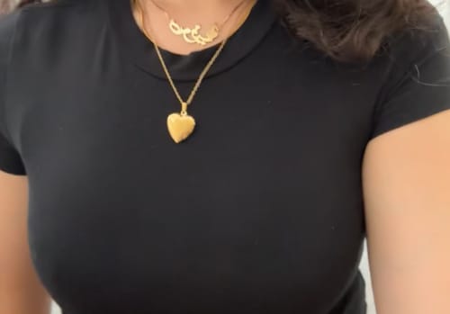 Customer photo review of Daydream Necklace - Gold