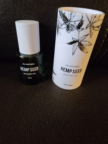 Customer photo review of Hemp Seed Recovery Oil