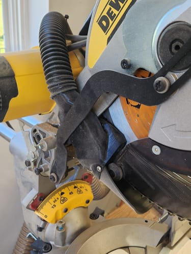 Customer photo review of DeWalt DWS779/780 Sliding Miter Saw Dust Collection