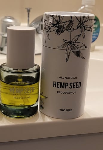 Customer photo review of Hemp Seed Recovery Oil