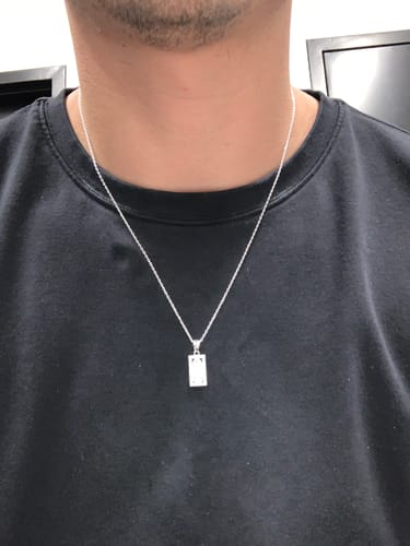 Customer photo review of Guadalupe Tag - Silver