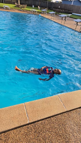 Customer photo review of The Floatee with UV Protection (6 months - 8 years)