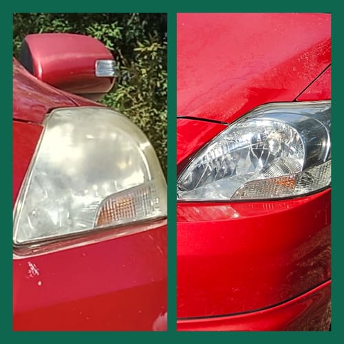 Customer photo review of 1 x Headlight Restore Wipes Kit