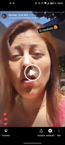 Reseña con vídeo de un cliente sobre Tinte 100% Natural Hamsa Herbal (Tono Castaño)