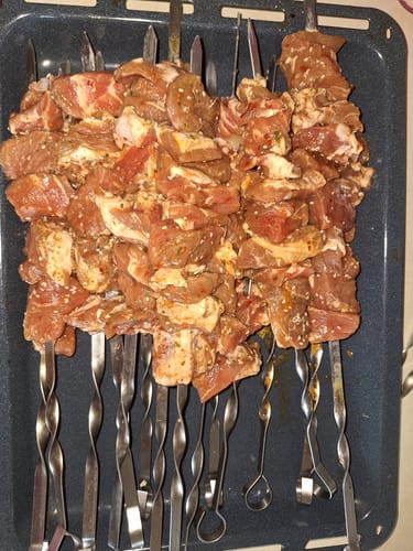 Customer photo review of Schweine-Schaschlik Yakusa 1Kg