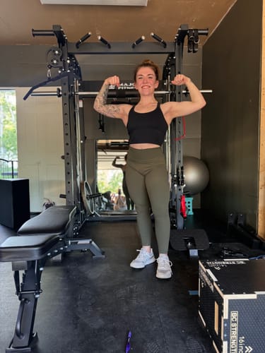 Customer photo review of Major Fitness B52 All-In-One Home Gym Smith Machine